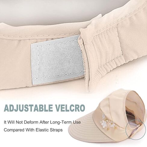 قبعات الشمس للنساء ذات حافة واسعة للوقاية من الشمس، قبعة صيفية للحماية من الأشعة فوق البنفسجية in Kuwait