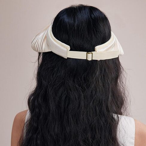 Womens Sun Visor Hat Wide Brim Summer UPF 50+ UV Protection Foldable Beach Sport Pleated Cap in Kuwait