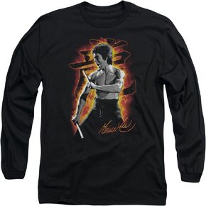 Long Sleeve: Bruce Lee - Dragon Fire Longsleeve Shirt Size M in Saudi Arabia