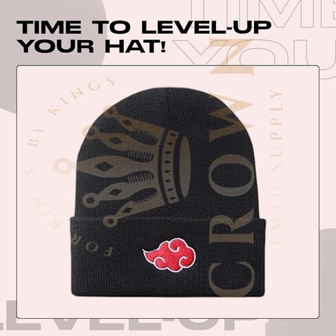 Anime Beanie Hat Winter Caps for Men and Womens Beanies, Cuffed Knit Graphic Beanie, Comfy and Soft Embroidered Anime Hat in Saudi Arabia