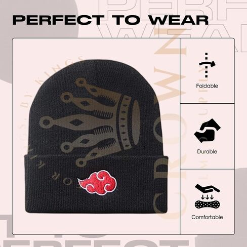 Anime Beanie Hat Winter Caps for Men and Womens Beanies, Cuffed Knit Graphic Beanie, Comfy and Soft Embroidered Anime Hat in Saudi Arabia