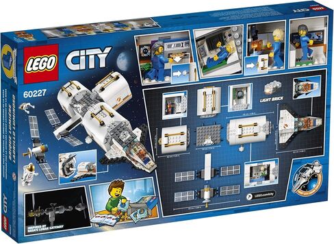 LEGO City Space Lunar Space Station 60227 Space Station Building Set with Toy Shuttle, Detachable Satellite and Astronaut Minifigures, Popular Space Gift (412 Pieces) in Saudi Arabia