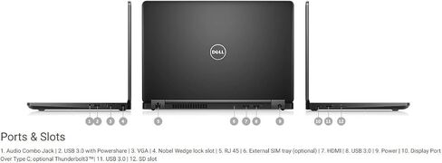 Dell Latitude 5480 Laptop - 6R2TF (14" HD, Intel Core i5-7200U 2.50GHz, 8GB DDR4 RAM, 500GB 7200RPM HDD, Windows 10 Pro 64) in Saudi Arabia