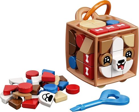 LEGO DOTS Bag Tag Dog 41927 DIY Craft and Decorations Kit; Perfect Creative Gift for Kids Who Like to Make Their Own Bag Tag Accessories, New 2021 (84 Pieces) in Saudi Arabia