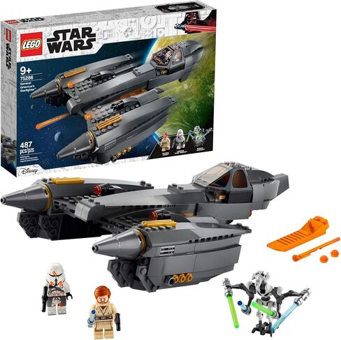 LEGO Star Wars: Revenge of The Sith General Grievous’s Starfighter 75286 Spacecraft Set with General Grievous, OBI-Wan Kenobi and Airborne Clone Trooper Minifigures (487 Pieces) in Saudi Arabia