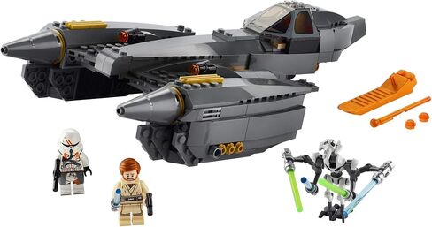 LEGO Star Wars: Revenge of The Sith General Grievous’s Starfighter 75286 Spacecraft Set with General Grievous, OBI-Wan Kenobi and Airborne Clone Trooper Minifigures (487 Pieces) in Saudi Arabia