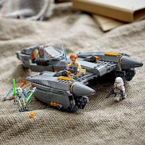 LEGO Star Wars: Revenge of The Sith General Grievous’s Starfighter 75286 Spacecraft Set with General Grievous, OBI-Wan Kenobi and Airborne Clone Trooper Minifigures (487 Pieces) in Saudi Arabia