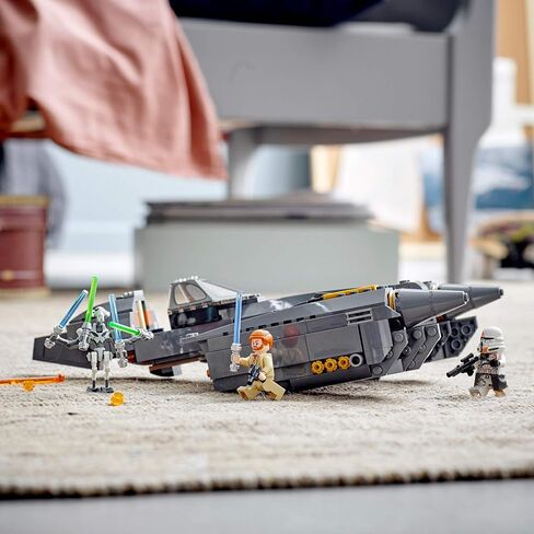 LEGO Star Wars: Revenge of The Sith General Grievous’s Starfighter 75286 Spacecraft Set with General Grievous, OBI-Wan Kenobi and Airborne Clone Trooper Minifigures (487 Pieces) in Saudi Arabia