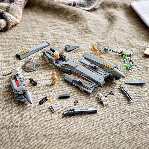 LEGO Star Wars: Revenge of The Sith General Grievous’s Starfighter 75286 Spacecraft Set with General Grievous, OBI-Wan Kenobi and Airborne Clone Trooper Minifigures (487 Pieces) in Saudi Arabia