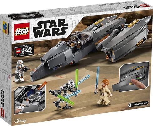 LEGO Star Wars: Revenge of The Sith General Grievous’s Starfighter 75286 Spacecraft Set with General Grievous, OBI-Wan Kenobi and Airborne Clone Trooper Minifigures (487 Pieces) in Saudi Arabia