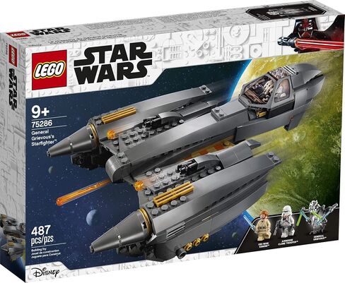 LEGO Star Wars: Revenge of The Sith General Grievous’s Starfighter 75286 Spacecraft Set with General Grievous, OBI-Wan Kenobi and Airborne Clone Trooper Minifigures (487 Pieces) in Saudi Arabia