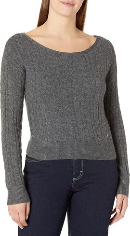 GUESS Women's Long Sleeve Essential Tanya Cable Knit Sweater in Saudi Arabia