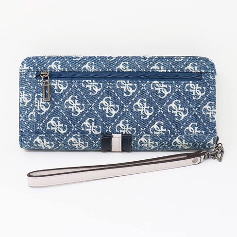 GUESS Kasinta Slg Large Zip Around Denim Multi One Size in Saudi Arabia