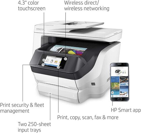 HP OfficeJet Pro 8740 All-in-One Wireless Printer, HP Instant Ink or Amazon Dash replenishment ready (K7S42A) in Saudi Arabia