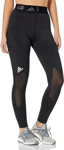 بنطال رياضي ضيق Techfit Badge من adidas للسيدات in Kuwait