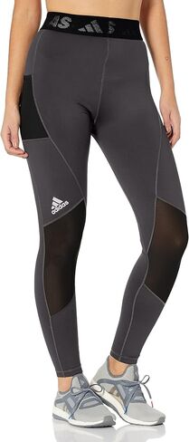 بنطال رياضي ضيق Techfit Badge من adidas للسيدات in Kuwait
