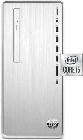HP Pavilion Desktop, 10th Gen Intel Core i7-10700 Processor, 16 GB RAM, 1 TB hard drive + 256 GB SSD, Windows 10 Home (TP01-1070, Silver) in Saudi Arabia