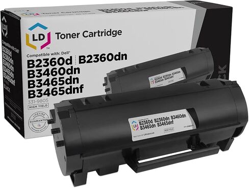 LD Compatible Replacement for Dell 331-9805 (M11XH) High Yield Black Laser Toner Cartridge for use in Dell Laser B2360d, B2360dn, B3460dn, B3465dn, and B3465dnf Printers in Saudi Arabia