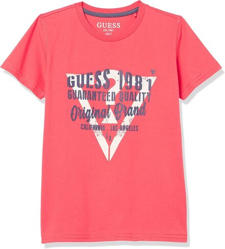 GUESS Boys' Little Crackle Logo Organic Cotton T-Shirt in Saudi Arabia