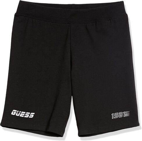GUESS Girls' Big Logo Hem Organic Jersey Biker Shorts in Saudi Arabia