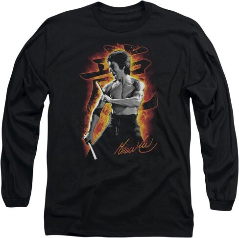 Long Sleeve: Bruce Lee - Dragon Fire Longsleeve Shirt Size M in Saudi Arabia