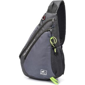 Small Crossbody Sling Backpack Sling Bags Shoulder Backpack Travel Hiking Chest Bag Daypack for Women Men (Black)