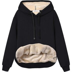 Yeokou Women's Winter Hoodies Pullover Sherpa Fleece Warm Heavyweight Sweatshirt