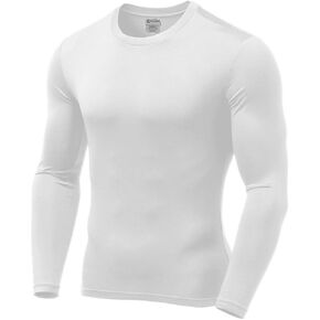 9M Mens Ultra Soft Thermal Shirt - Compression Baselayer Crew Neck Top - Fleece Lined Long Sleeve Underwear