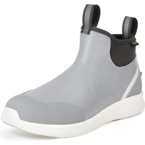 Kalkal Fishing Rain Boots for Men, Anti-Slip Waterproof Deck Boots, Durable Insulated Mud Booties for Gardening Fishing Boating, and Camping (Size 6-13)