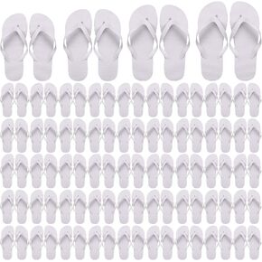 50 Pairs Flip Flops, Slim Flip Flop Sandal with Narrow Strap, Non Slip Flip Flop Sandal for Women Men Guests Pack Casual Slippers for Beach Wedding Pool Party