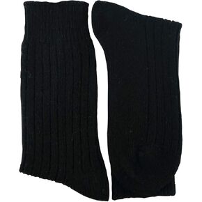 YUN Men's Pure 100% Wool Traditional Crew Warmer Boot Winter Socks