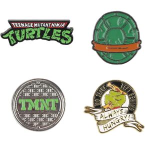 مجموعة دبابيس طية صدر السترة من تيناج ميوتانت نينجا تيرتلز من 4 قطع، او اس اف ايه، زنك، بدون احجار كريمة in Kuwait