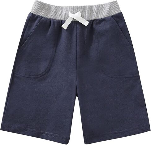 GLASH Kids Boys French Terry Cotton Shorts 3-Pack in Kuwait