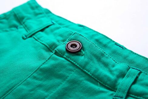BASADINA Boys Shorts with Adjustable Waist School Chino Shorts for Kid 4-14 Years, 6 Colors to Choose in Kuwait