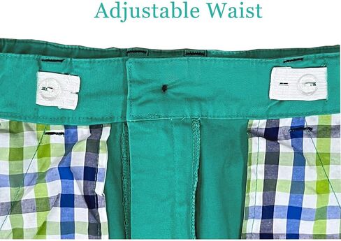 BASADINA Boys Shorts with Adjustable Waist School Chino Shorts for Kid 4-14 Years, 6 Colors to Choose in Kuwait