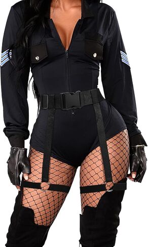 SUOSDEY Punk Black Waist Chain Belt Leather Layered Body Chains Rave Body Jewelry Accessories for Women and Girls in Saudi Arabia