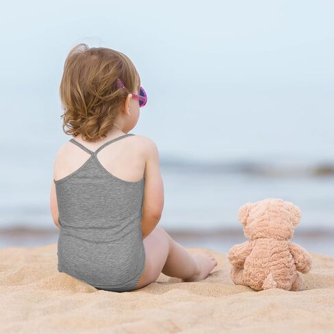 Poroka 4 قطع من قمصان الرقص للفتيات بدون أكمام وحزام السباغيتي قميص داخلي للفتيات للرقص والباليه واليوجا in Kuwait