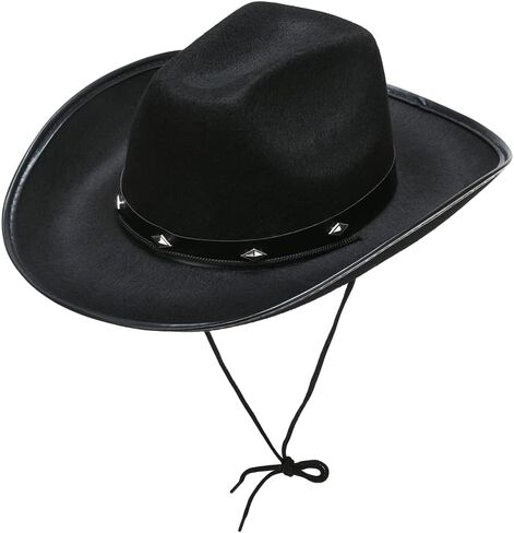 Black Cowgirl Hat with Heart Glasses & Bandana - Western Cowboy Hats Nashville Bachelorette Party - Halloween Fun Rodeo Party Costume Accessories in Kuwait