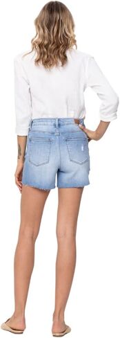 Judy Blue Light Wash High Waist Destroyed Shorts in Saudi Arabia