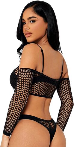 SweatyRocks Women's One Piece Hollow-Out Lingerie Cut Out Teddy Bodysuit Lingerie in Saudi Arabia