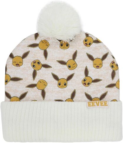 Pokemon Eevee Character Youth Cuffed Beanie and Gloves Set in Saudi Arabia