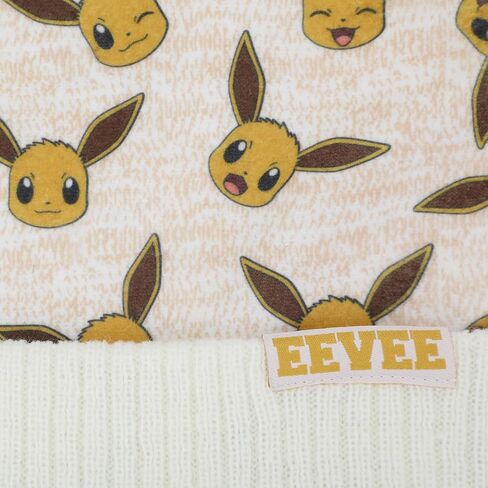 Pokemon Eevee Character Youth Cuffed Beanie and Gloves Set in Saudi Arabia
