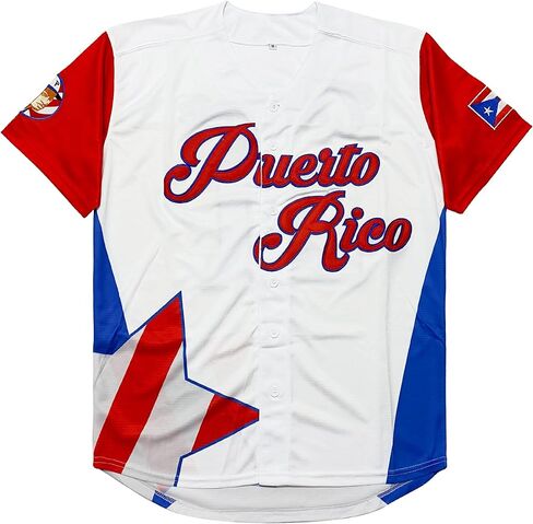 Roberto Clemente #21 Men Puerto Rico World Game Classic Baseball Jersey Stitched 90s Clothing Shirt for Party in Kuwait