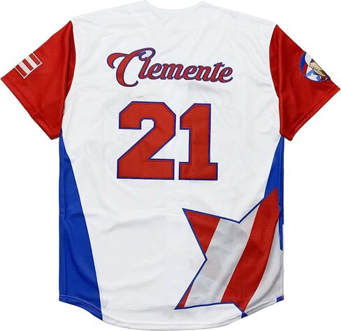 Roberto Clemente #21 Men Puerto Rico World Game Classic Baseball Jersey Stitched 90s Clothing Shirt for Party in Kuwait