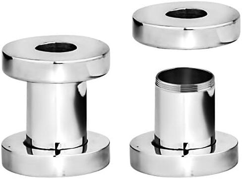 Forbidden Body Jewelry 1.2mm - 16mm Surgical Steel Ear Gauges Screw Fit Tunnels, Tunnel Plug Earrings Sold as a Pair in Kuwait