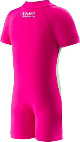 Speedo Kids' Swimsuit One Piece Short Sleeve Rashguard Begin to Swim Print in Saudi Arabia