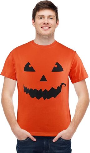 Hicarer Halloween Giant Pumpkin Face T Shirt Pumpkin Fun Unisex T Shirt for Halloween Party Costume Men Women in Kuwait