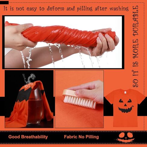 Hicarer Halloween Giant Pumpkin Face T Shirt Pumpkin Fun Unisex T Shirt for Halloween Party Costume Men Women in Kuwait