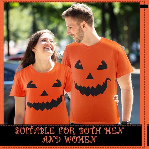 Hicarer Halloween Giant Pumpkin Face T Shirt Pumpkin Fun Unisex T Shirt for Halloween Party Costume Men Women in Kuwait