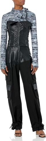 Romeo Hunte x The Drop Women's Black Cargo Pant in Saudi Arabia